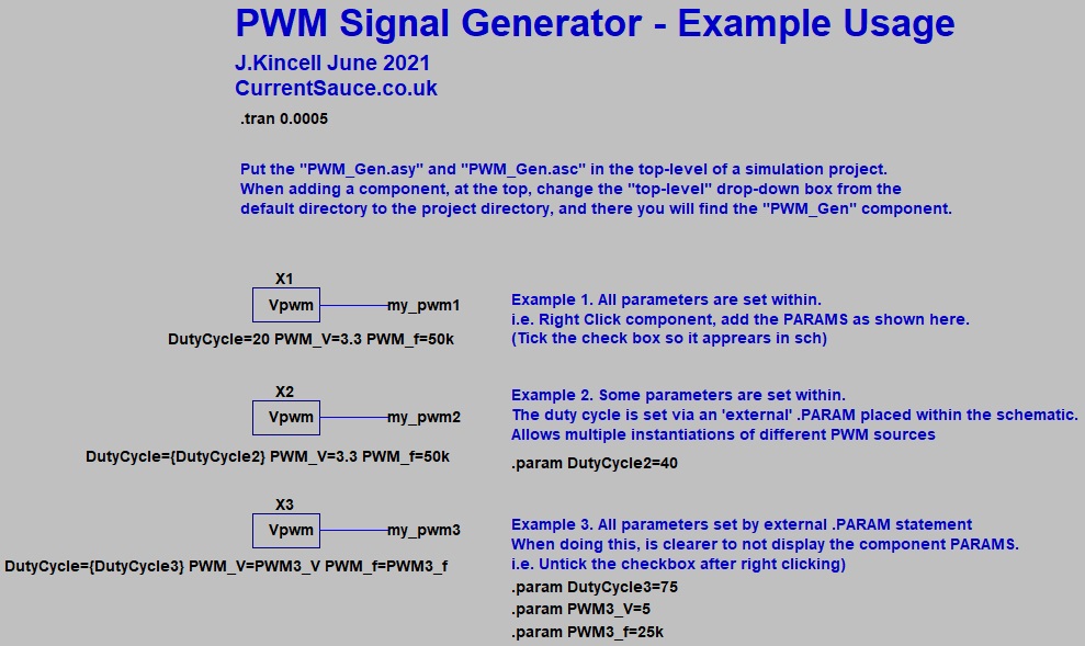 Example usage of the packaged PWM component. Example usage of the packaged PWM component