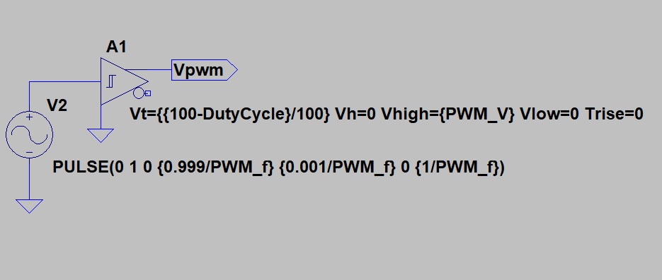 This is the main circuit of the PWM generator Main circuit of the PWM generator