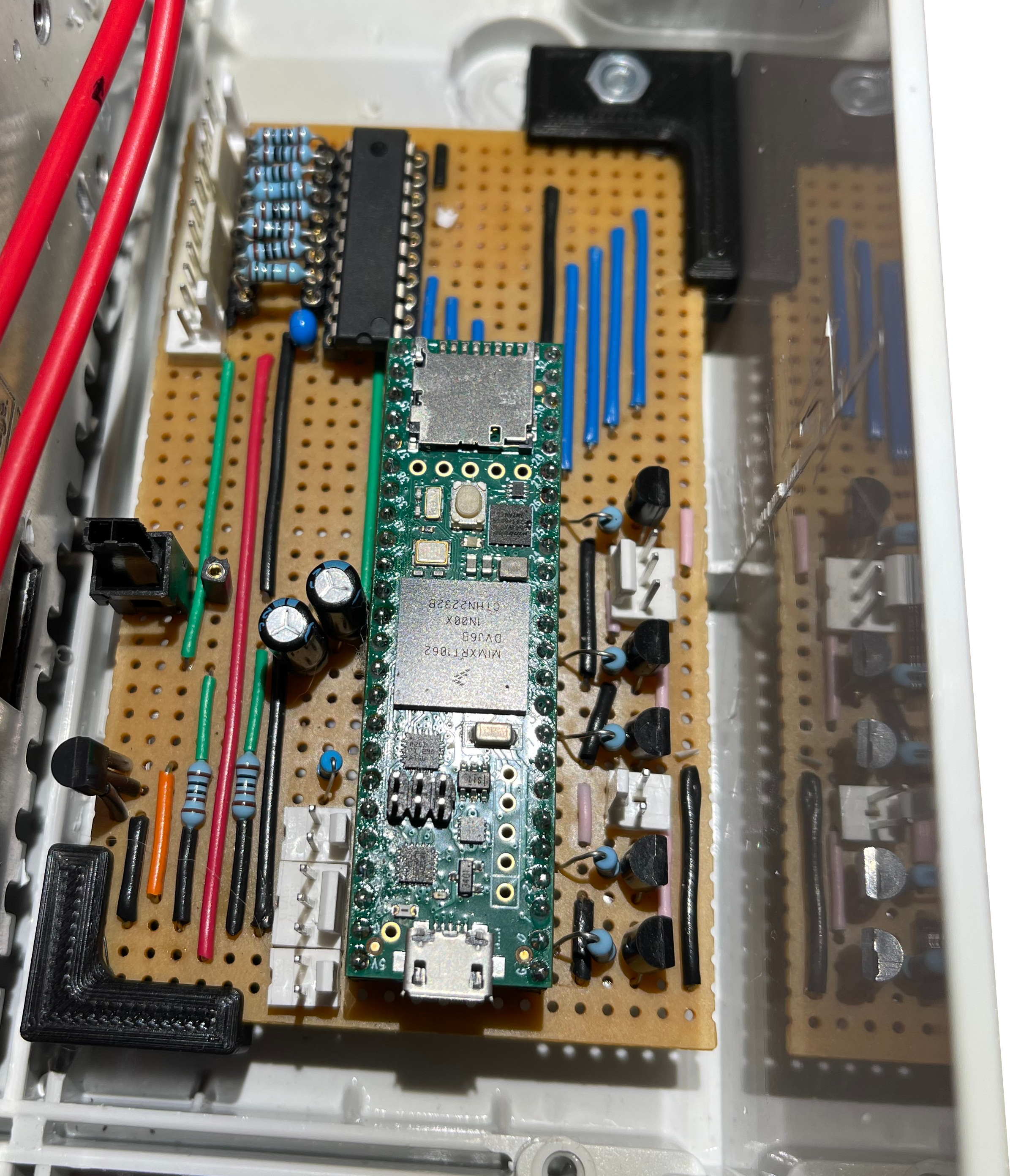 It sits and fits. Board Mounted