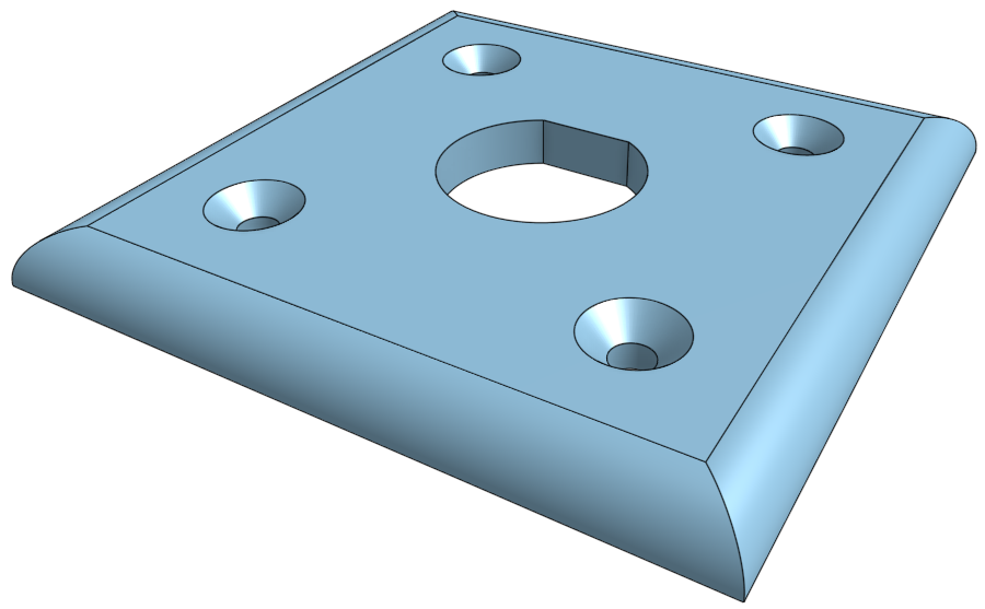3D Design of the connector panel for the Switchcraft EN3 panel-mount socket in OnShape. Data Connector Panel