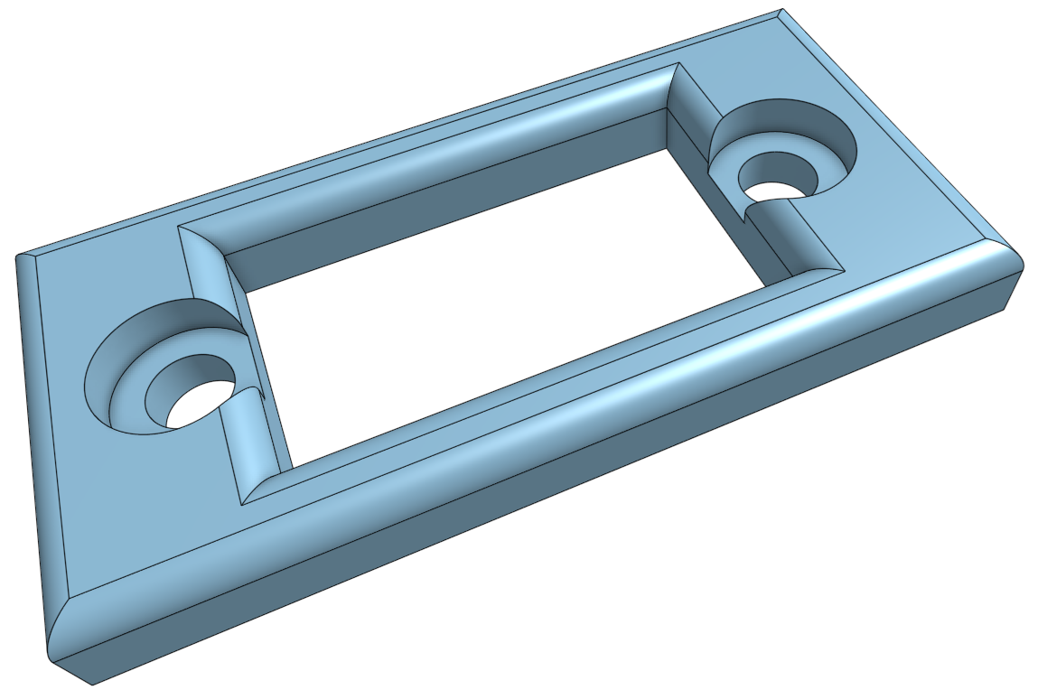 This is the small panel for mounting the male XT-60 power inlet. XT60 Connector Panel