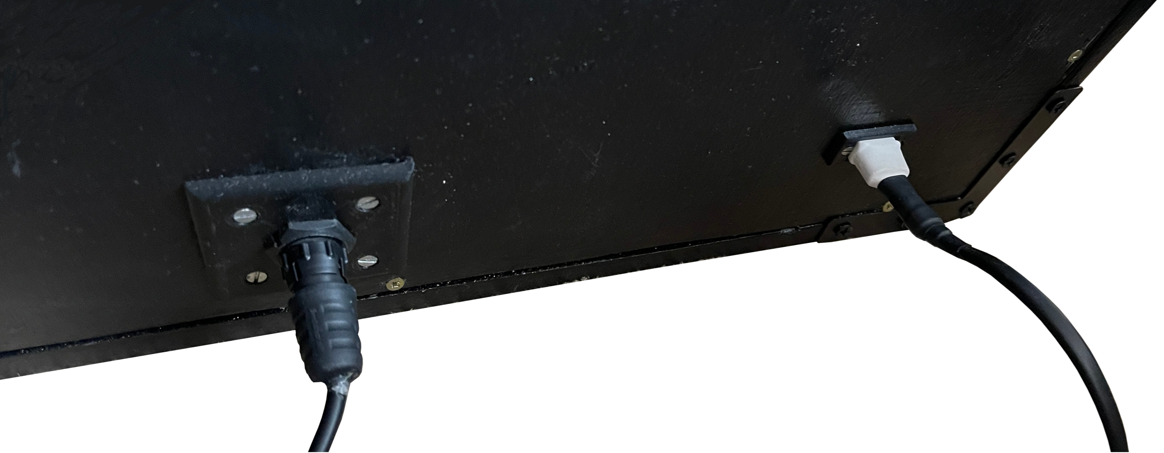 The finished rear connectors. Finished Rear Connectors